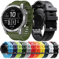 QuickFit 22mm 26mm Silicone Band Bracelet For Garmin Fenix 7X 7 Pro Epix Pro Gen 2/Fenix 6 6X Sapphire GPS 5X Plus Watch Straps