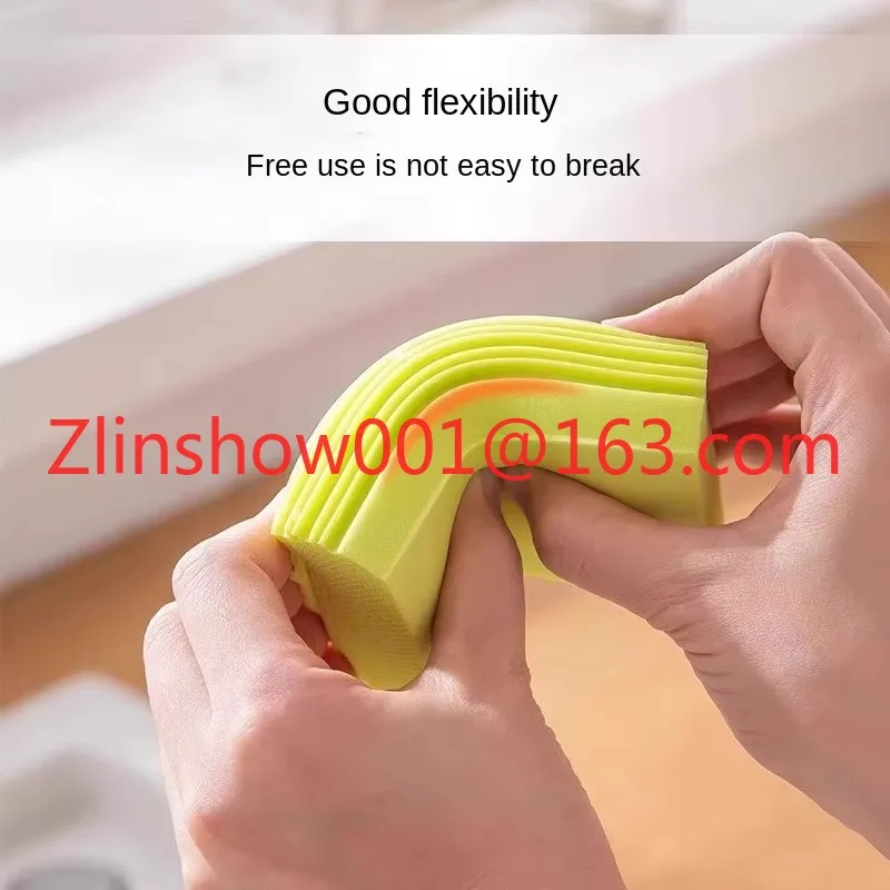 High-Density Absorbent Cotton Kitchen Table Cloth Free Sample Light Dish Washing Bamboo Made Sponge Block Sponges Scouring Pads