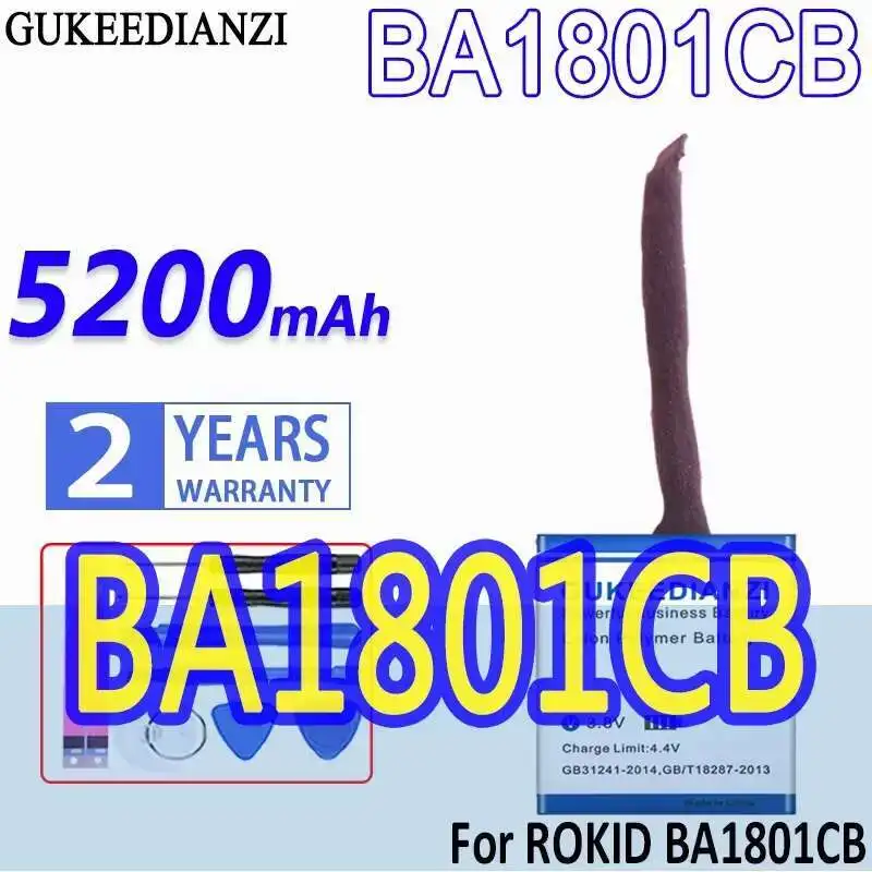 

Стабильная батарея для Rokid BA1801CB 5200 мАч, долговечная работа
