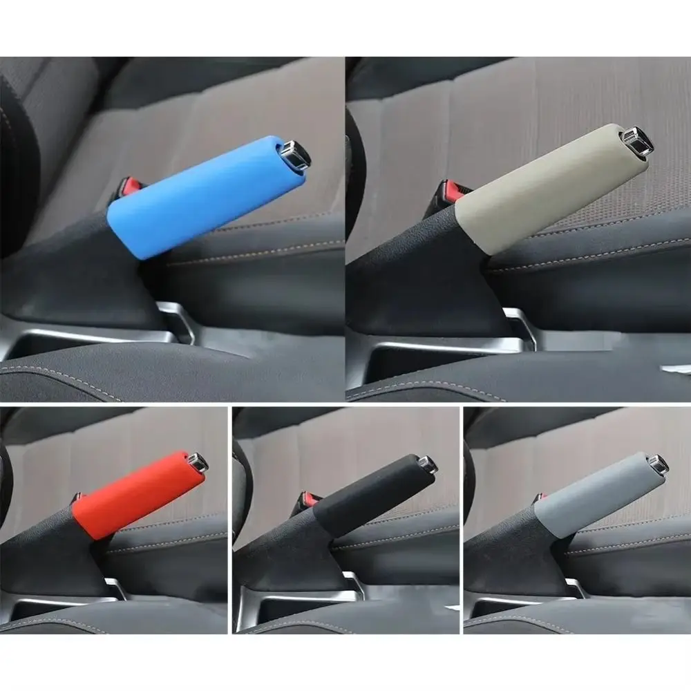 Silicone Car Handbrake Cover Anti-slip Easy to Install Handbrake Grip Cover Car Handbrake Sleeve Protective Case