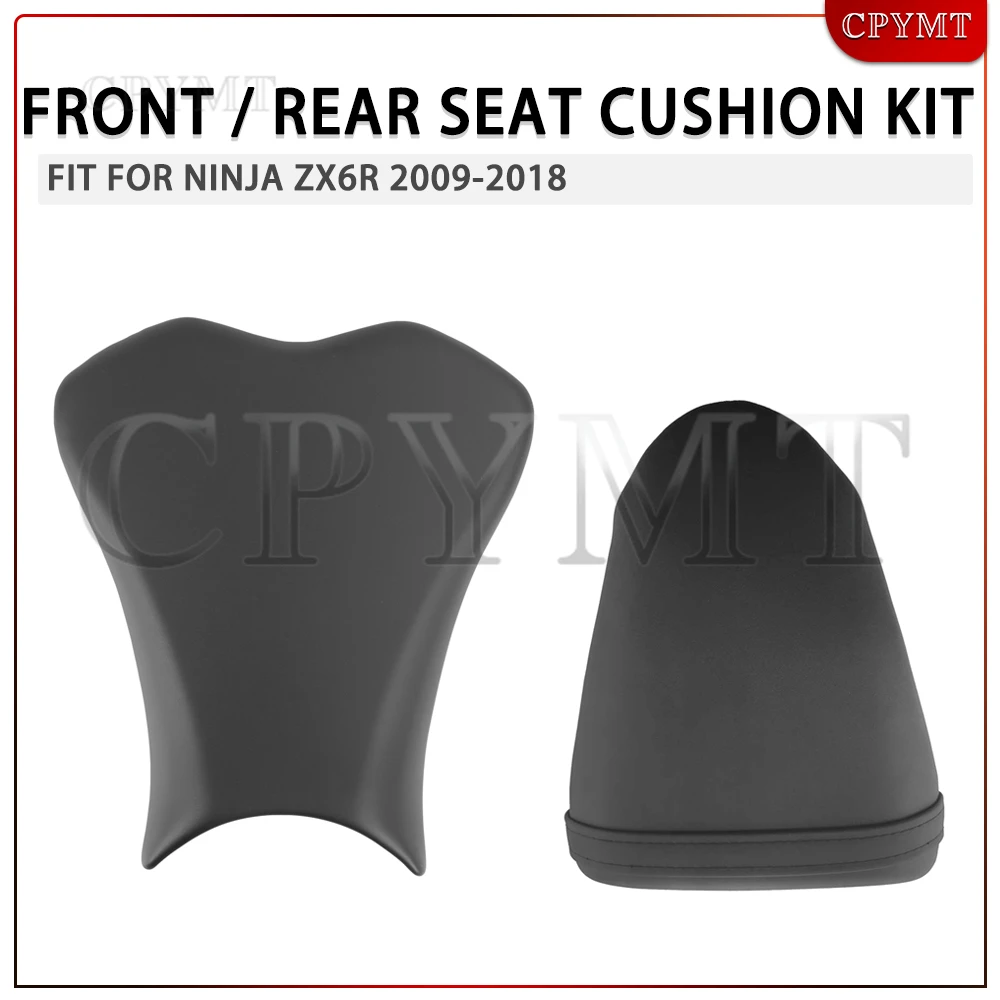 

Fit for Ninja ZX6R 2009-2018 ZX10R 2008 2009 2010 Front Driver / Rear Passenger Seat Pillion Seat Motorcycle Accessories