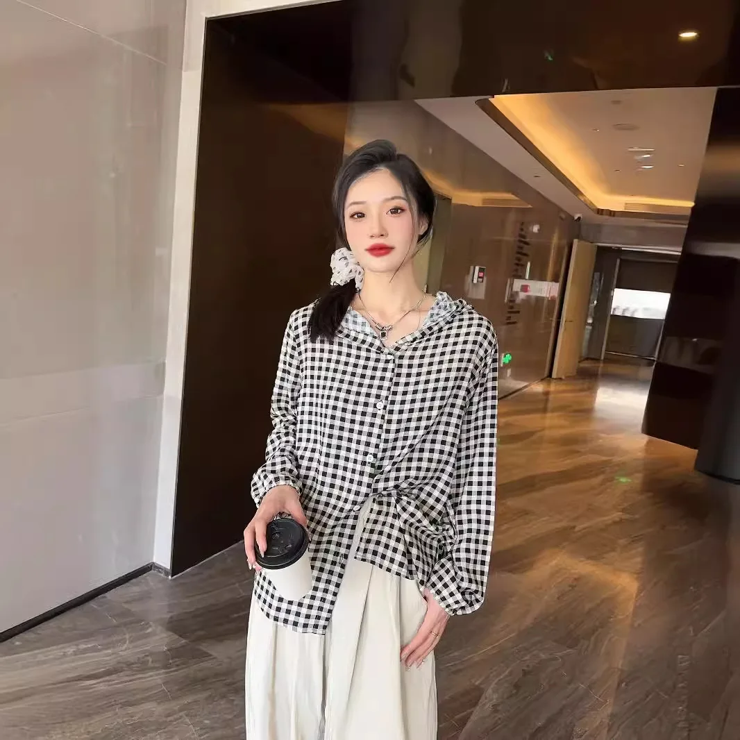 Summer Rayon Cotton Beach Cover Up Hoodie Long Sleeve Loose Kimono Floral Cardigan for Summer AC Office Wear Tops