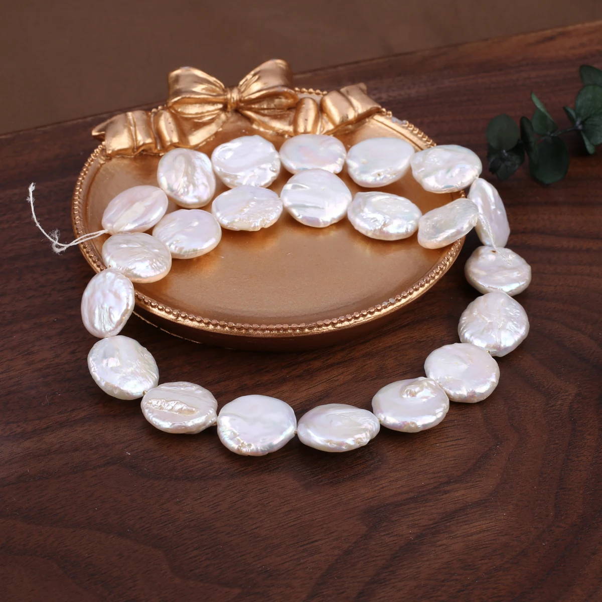 Natural Freshwater Pearl Baroque Pearl Beaded Discs Shape Loose Beads for Jewelry Making DIY Necklace Bracelet Accessories Gifts