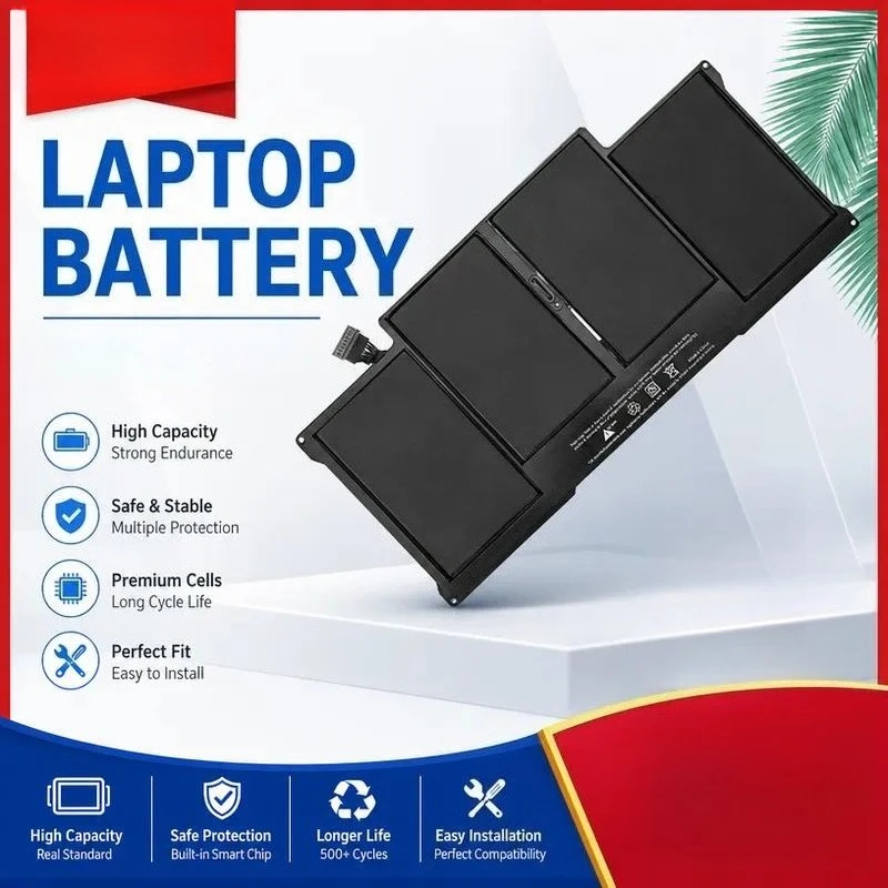 Replacement Laptop Battery for Apple MacBook Air A1369 A1466 A1405 A1496 High Capacity Rechargeable Li-ion Battery Pack