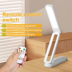 Wiederaufladbare Nachtlicht Klapp LED Touch Tisch Lampe Dimmbare Hause Schlafzimmer Lesen Schreibtisch Lampen Fernbedienung wand Led Beleuchtung