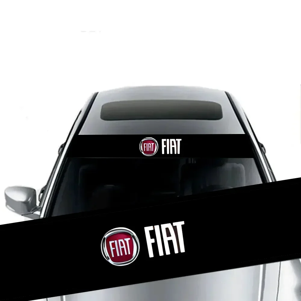 Car Stickers Sunshade Stickers Front Windshield Decorative Decals For Fiat 124 125 500 Abarth Palio Punto Stlio Tipo Panda Doblo