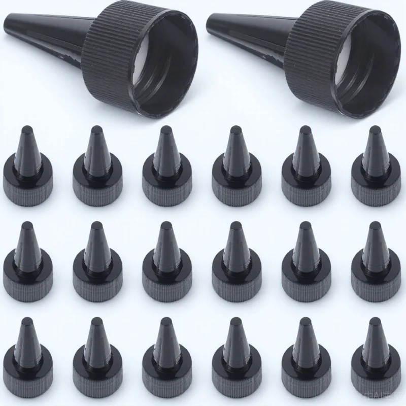 

50 Pcs Bottle Caps for Daily Use Leak-proof Replacement Lids Beverage Home Black Glass