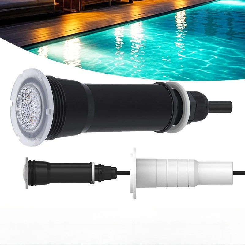 2026 Mini Recessed Pool Underwater Light Bluetooth APP RGB Waterproof Wall Mount Lamp