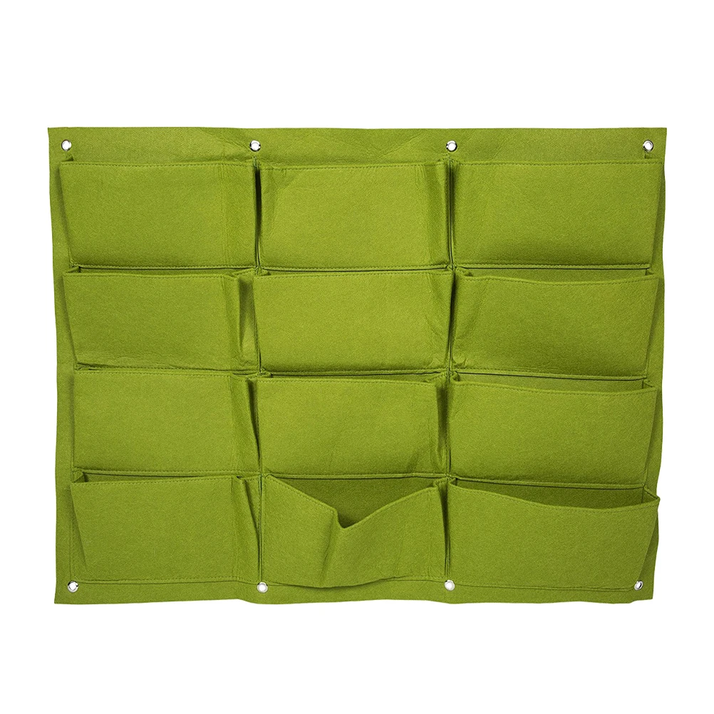 

Felt Wall Hanging Planter Vertical Pocket Nursery Bag Plant Container For Gardening Strawberries