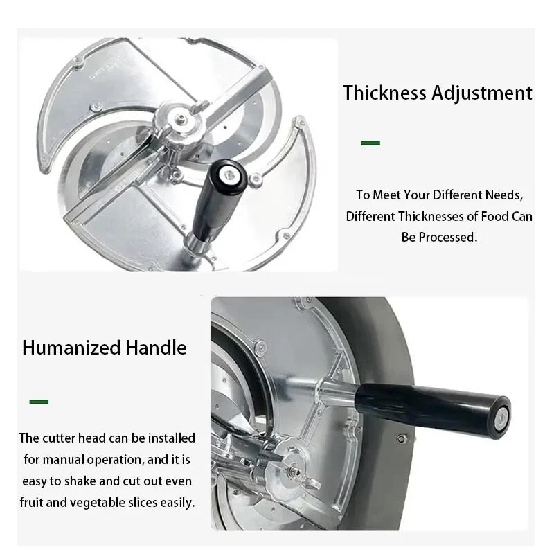 슬라이서 상업용 감자 연근 과일 전기 기계 레몬 사과 무 오이 야채 슬라이서 기계