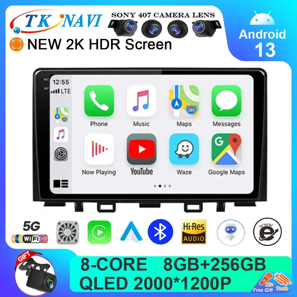 

Android 13 Car Radio For Kia RIO YB 2016 2017 2018 2019 2020 DSP Multimidia Video Player CarPlay GPS DVD 2Din IPS WIFI QLED BT