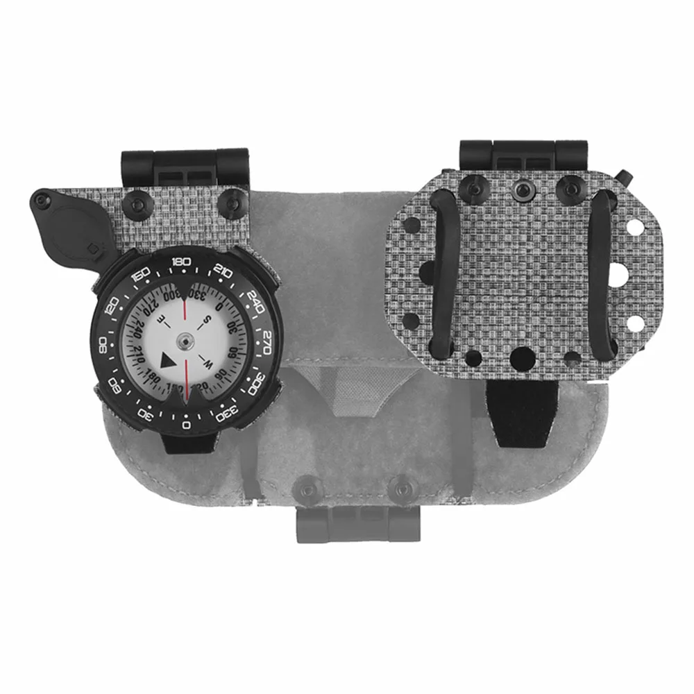 Tactical Vest Navigation Board Foldable Mobile Phone Mount Compass GPS Holder for Molle Chest Panel Holder Hunting Accessories