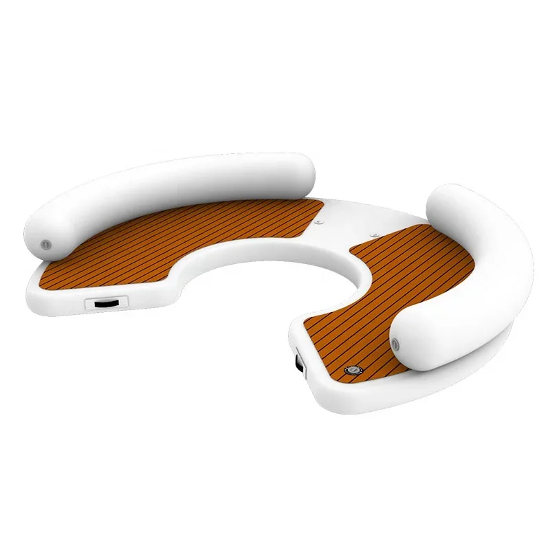 Popular Product Water Floating Resort Air Island Inflatable Pier Platform Inflatable Pier Air Lounge