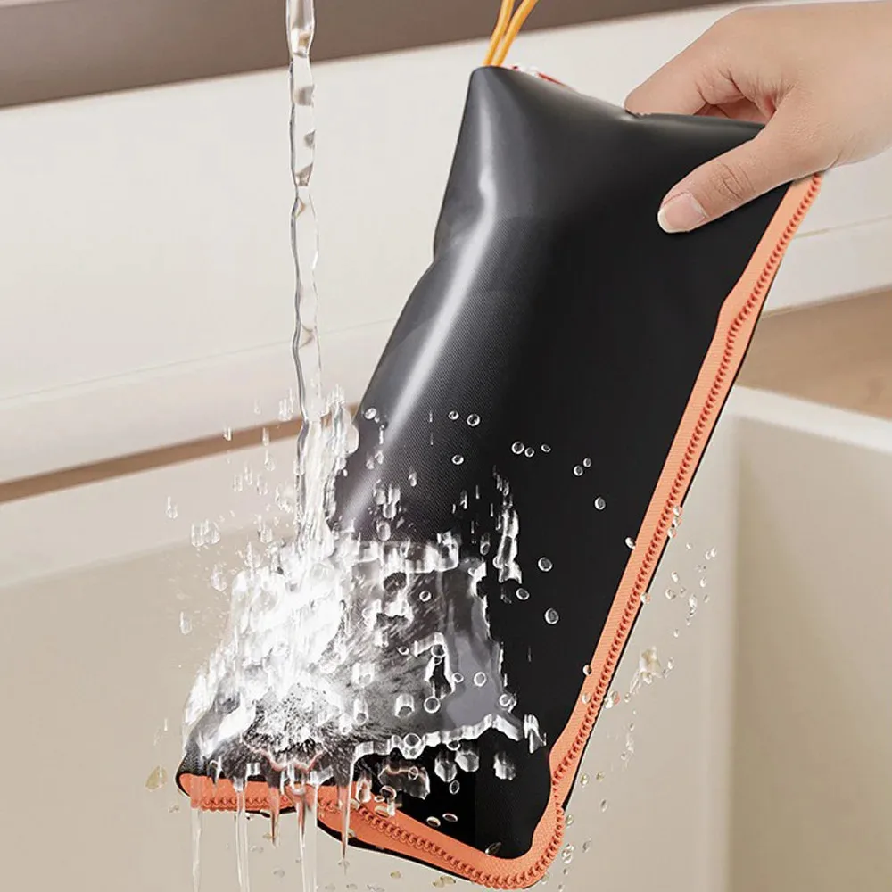 1 Stück Wasserdichte Regenschutztasche, Tragbares Wasserdichtes Oxford-Stoff-Material, Reversibler Faltbarer Schirmüberzug mit Reißverschluss – Detail 7