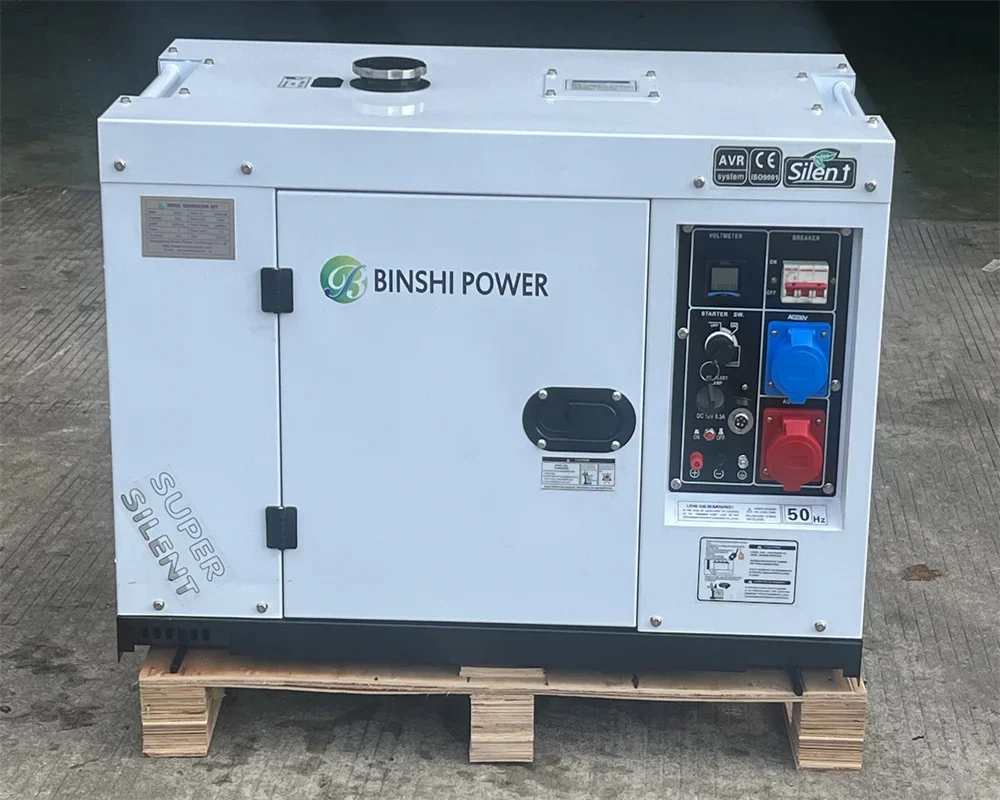 Small 10KA 3 Phase Silent Generator Dynamo Home Inerter Por Generator Groupe Electrogene 10ka