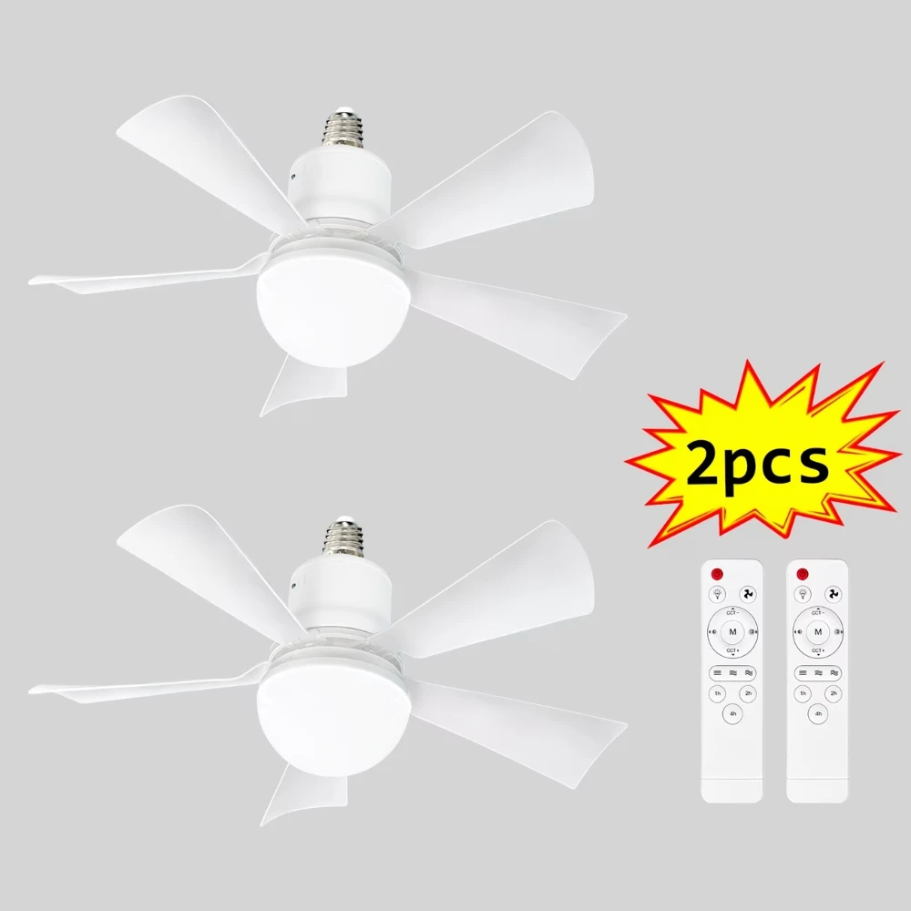 

Светодиодный вентилятор-светильник с пультом ДУ, 3 цвета, маленький потолочный вентилятор с регулируемой яркостью, вентилятор-лампа для спальни, гостиной, кухни, прачечной