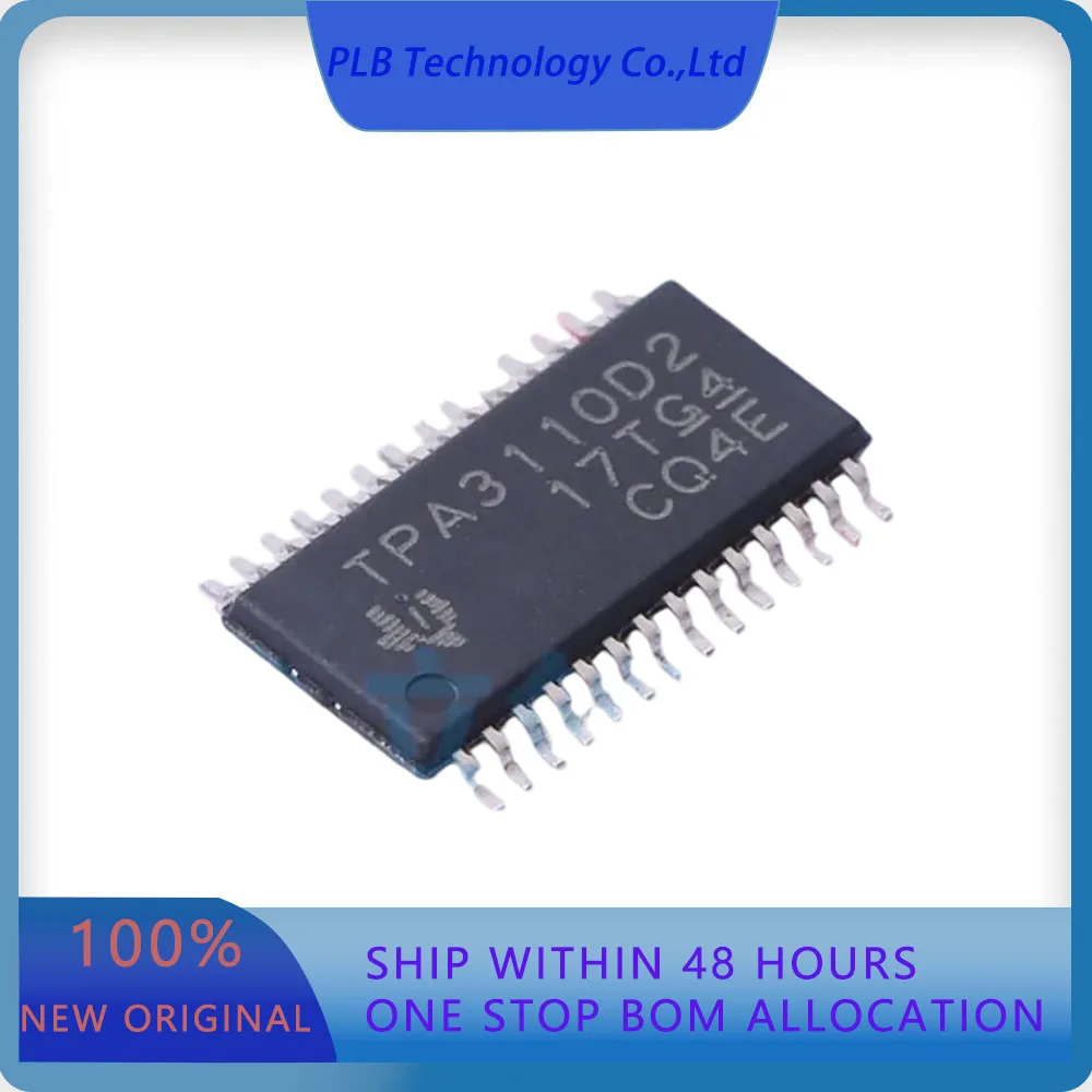 5PCS/LOT TPA3110D2PWP TPA3110D2  HTSSOP-28-EP Audio Amplifiers Original Stock