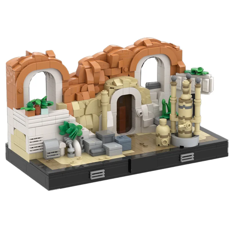 885 pçs estrela batalha série moc homestead blocos de construção tijolos arquitetônicos criativos modelo crianças diy montagem exibição presentes