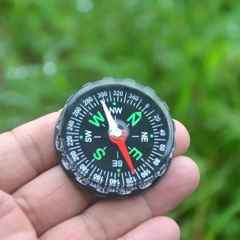 Mini Compass ABS Camping Hiking Pocket Compass Pendant Portable Navigation Climing Riding Children Gift Outdoor Survival Gear