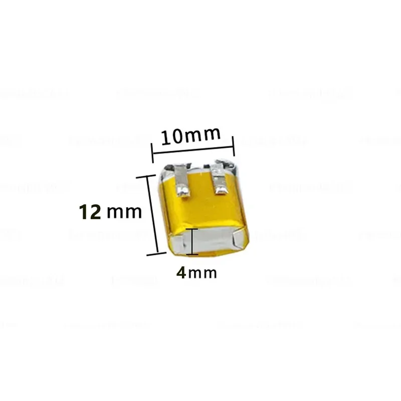 401012 30mAh 3.7V Lithium Polymer Rechargeable Battery For MP3 MP4 GPS TWS Bluetooth Headset Hearing Aid Smart Wear LED Light