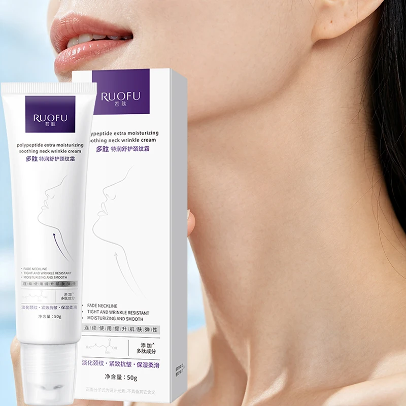 Lifting Firming Neck Cream Hydrate Moisturize Non-sticky Improve Neck Wrinkles Gentle Nourish Skin Roll-on Neck Massage Cream