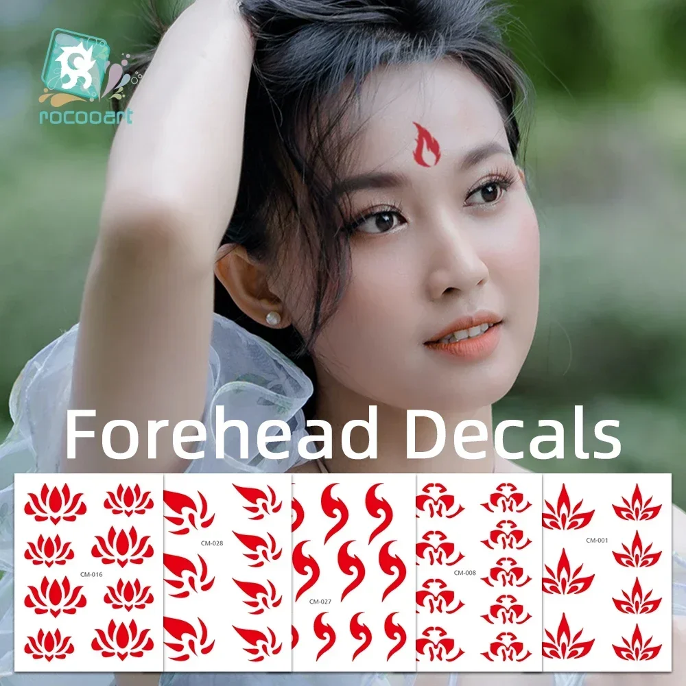 

Bindi Sticker Face Forehead Temporary Tattoo Sticker Ancient Chinese Fairy Actress Make Up Festival Party Decoration