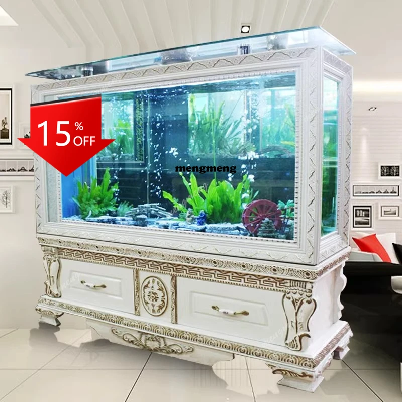 

Стеклянная перегородка-барная стойка для аквариума B182 (европейский стиль), окрашенная запеченной краской, для западных экологических аквариумов, не требующая подмены воды.