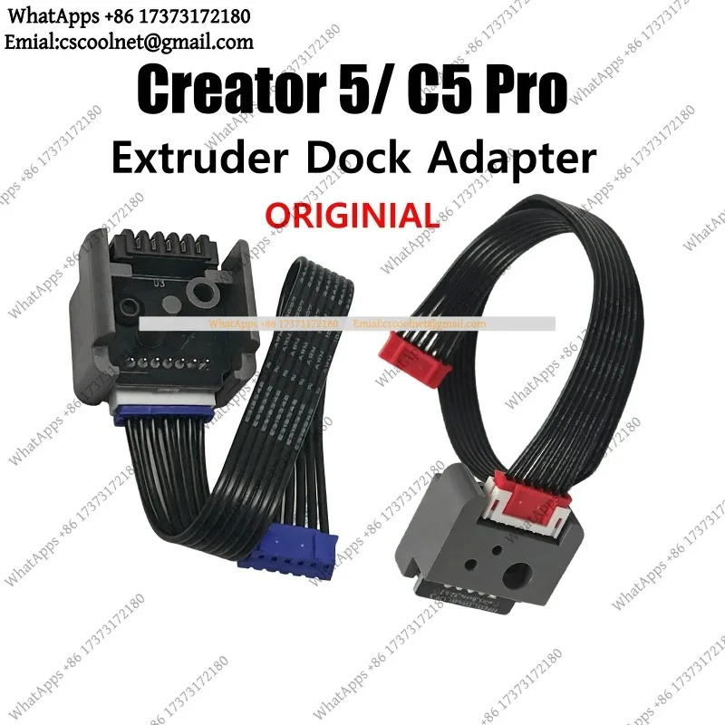 k06 Extruder Dock Adapter Socket With Cable For Flashforge Creator 5 C5 Pro 3D Printer Tool Head Replacement Parts