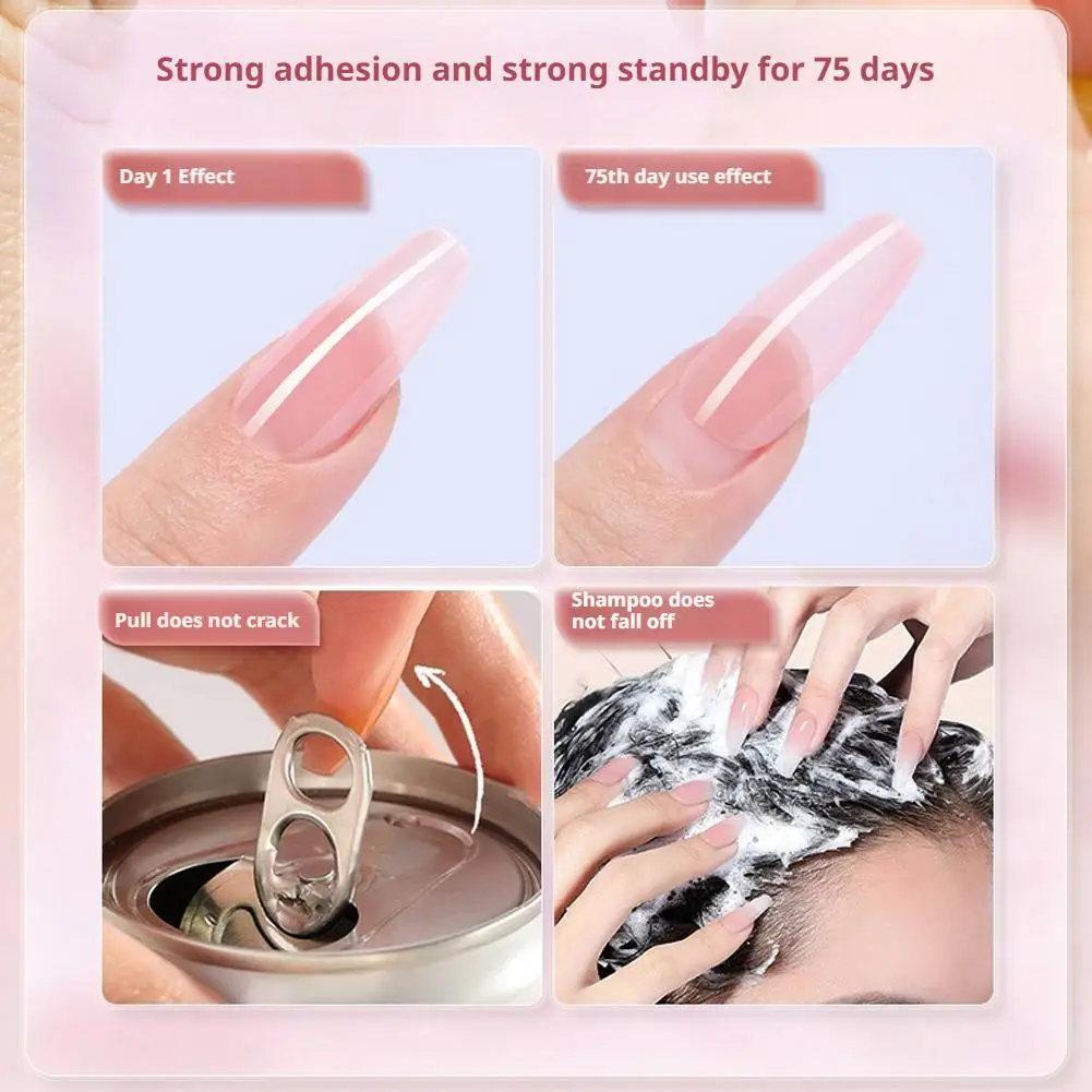 Super Strong Nail Glue for Press On Nails No Uv/Led Lamp Needed, Quick Drying 5s, Fast-Curing, Long-Lasting ﻿