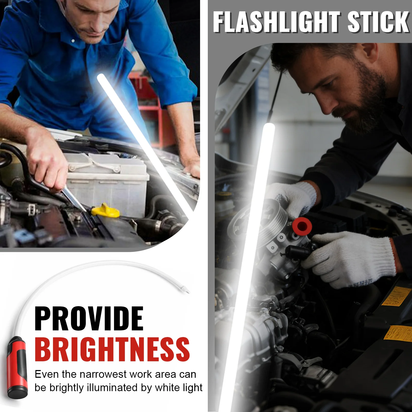 

Flexible Automotive Checking Flashlight Durable Car Engine Repair Light Multi Functional Portable Mechanic Tool Accessory