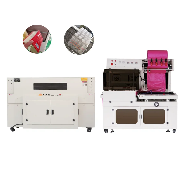 Automatic Bag Sealing and Cutting Shrink Wrapping Machine - Small Mini Table Top L Type