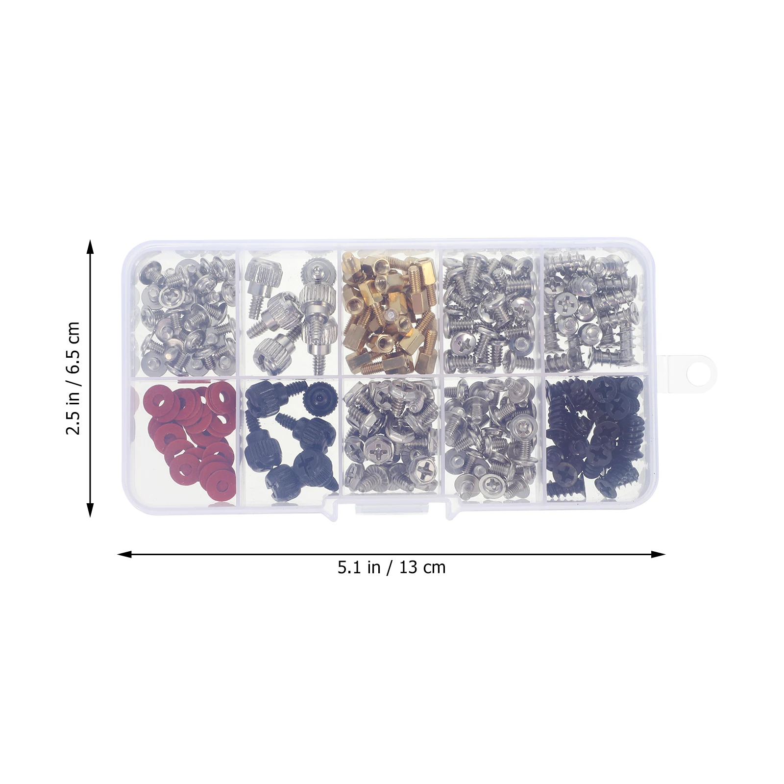 

Carbon Steel Nickel Plated Flat Head Tapping Screws Laptop Computer DIY Repair Kit Assortment Compatible Most Laptops Easy
