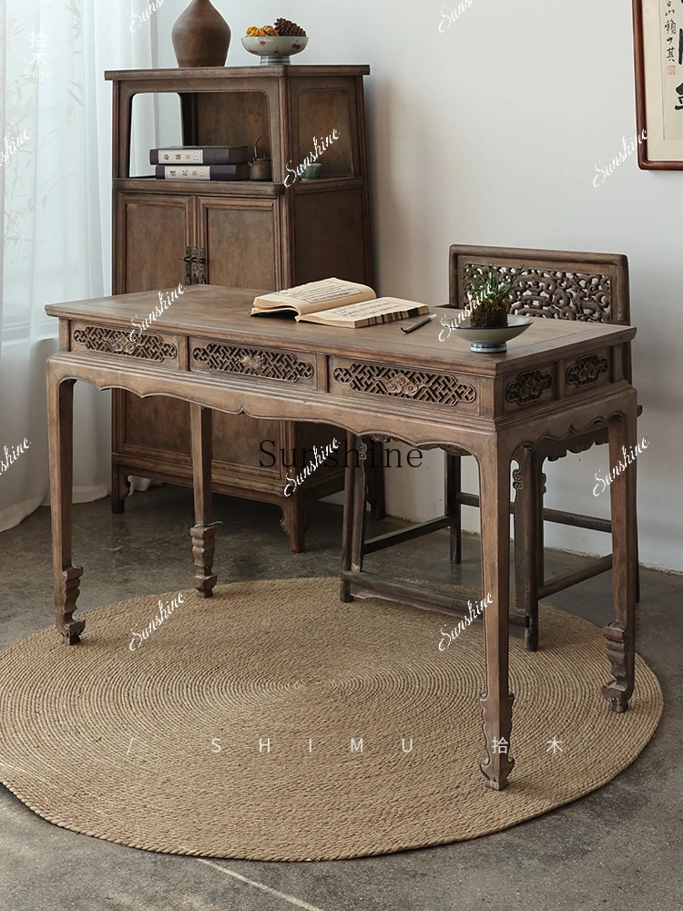 Book desk, chair, table, offering table, calligraphy table, small picture case writing desk, Chinese style  FT