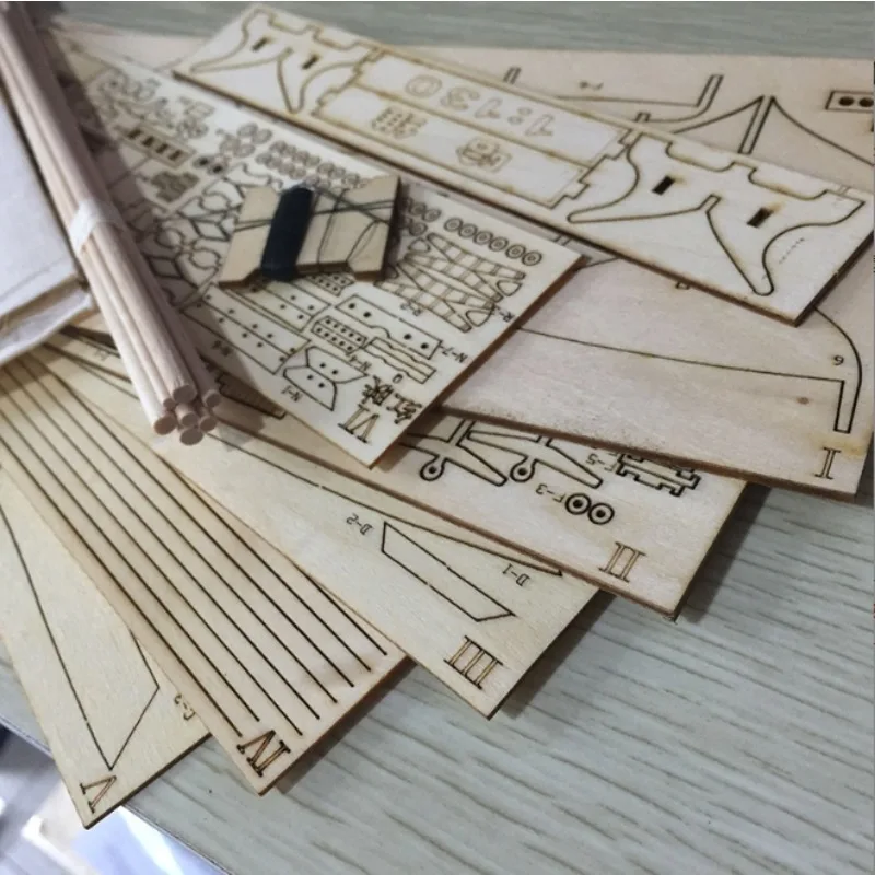 New Version Harvey 1847 Wooden Sailboat Scale 1/96 Classics Ancient Ship Model Building Kits DIY Home Decorations