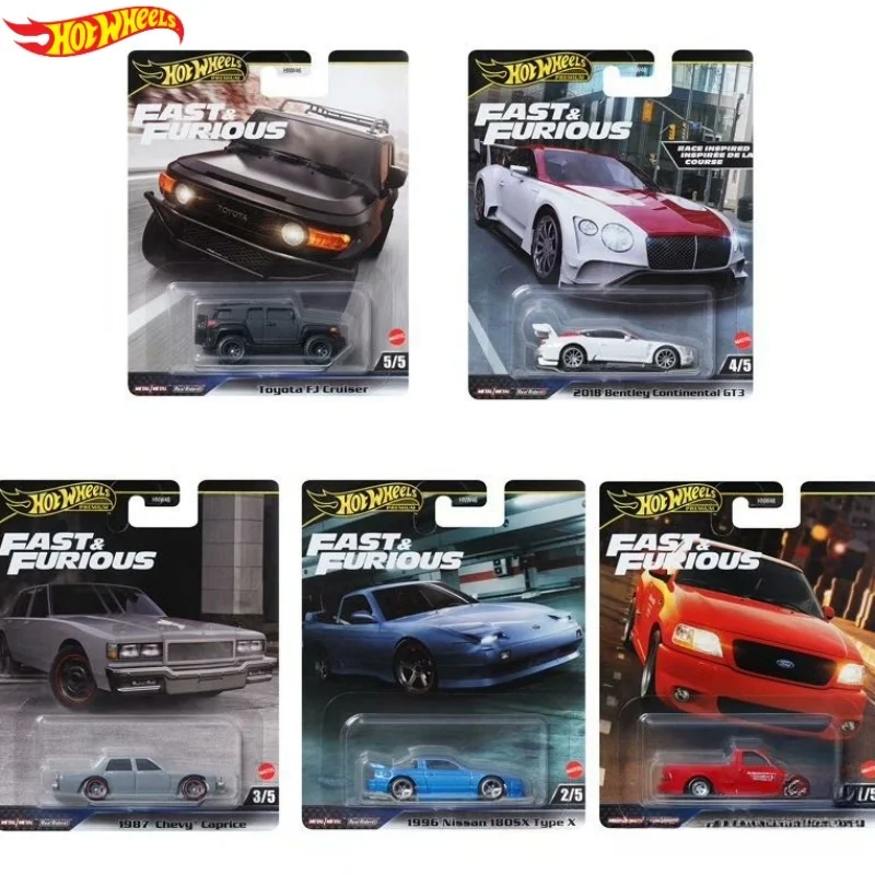 New Hot Wheels Fast And Furious Series Car Model Alloy 1/64 Ford F150 Nissan 180 1987car Model Continental Gt3 Car Model Boy Toy