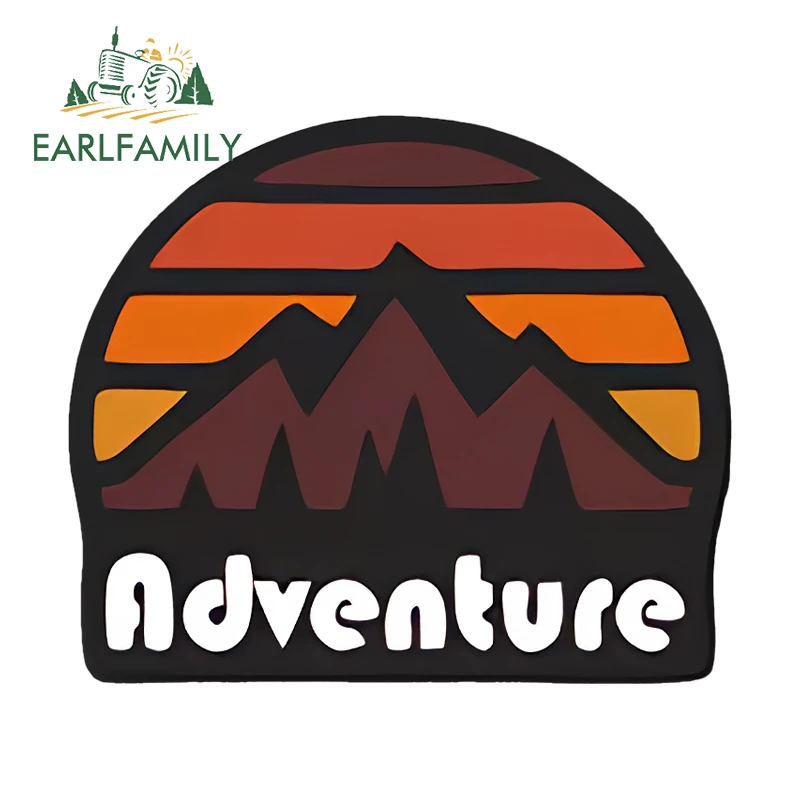 EARLFAMILY Adventure Styling Car Stickers Camper VAN Windshield Bumper Cool Decals Sunscreen Wild Waterproof Trunk Accessories