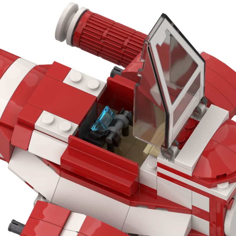 332 pièces – Avion de guerre, vaisseau spatial, MOC personnalisable, blocs de construction modulaires, briques créatives pour enfants, jouet DIY pour garçons, cadeau de Noël