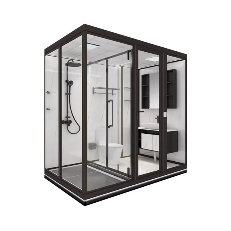 Modern Design Bathroom Shower Portable Toilet Modular Room with Integrated Enclosure Complete Cabin Bathrooms