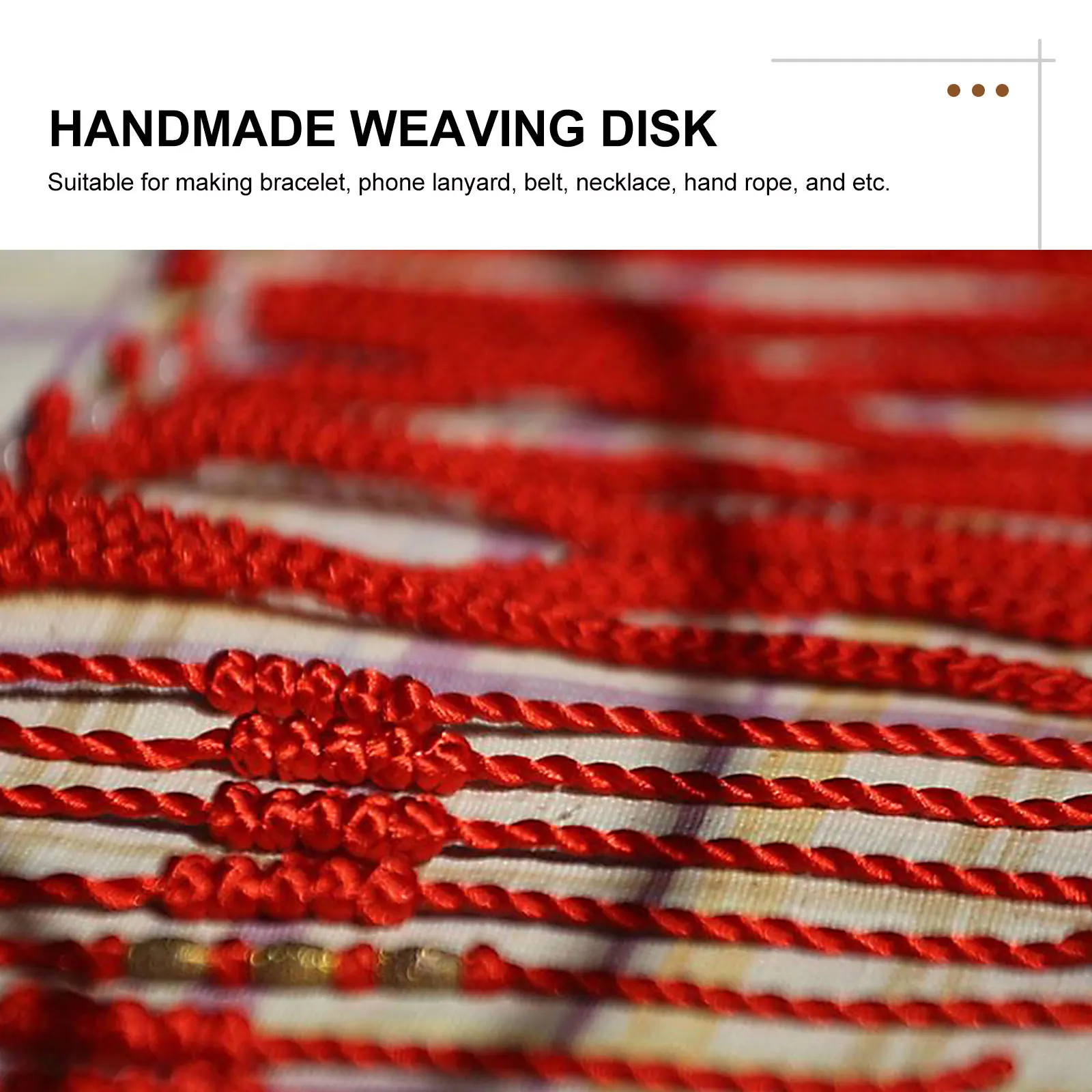 

1Set 10cm Square Kumihimo Plate DIY Bracelet Tool Safe Environmental Protection Dense Thread Holding Board Kumihimo Plate