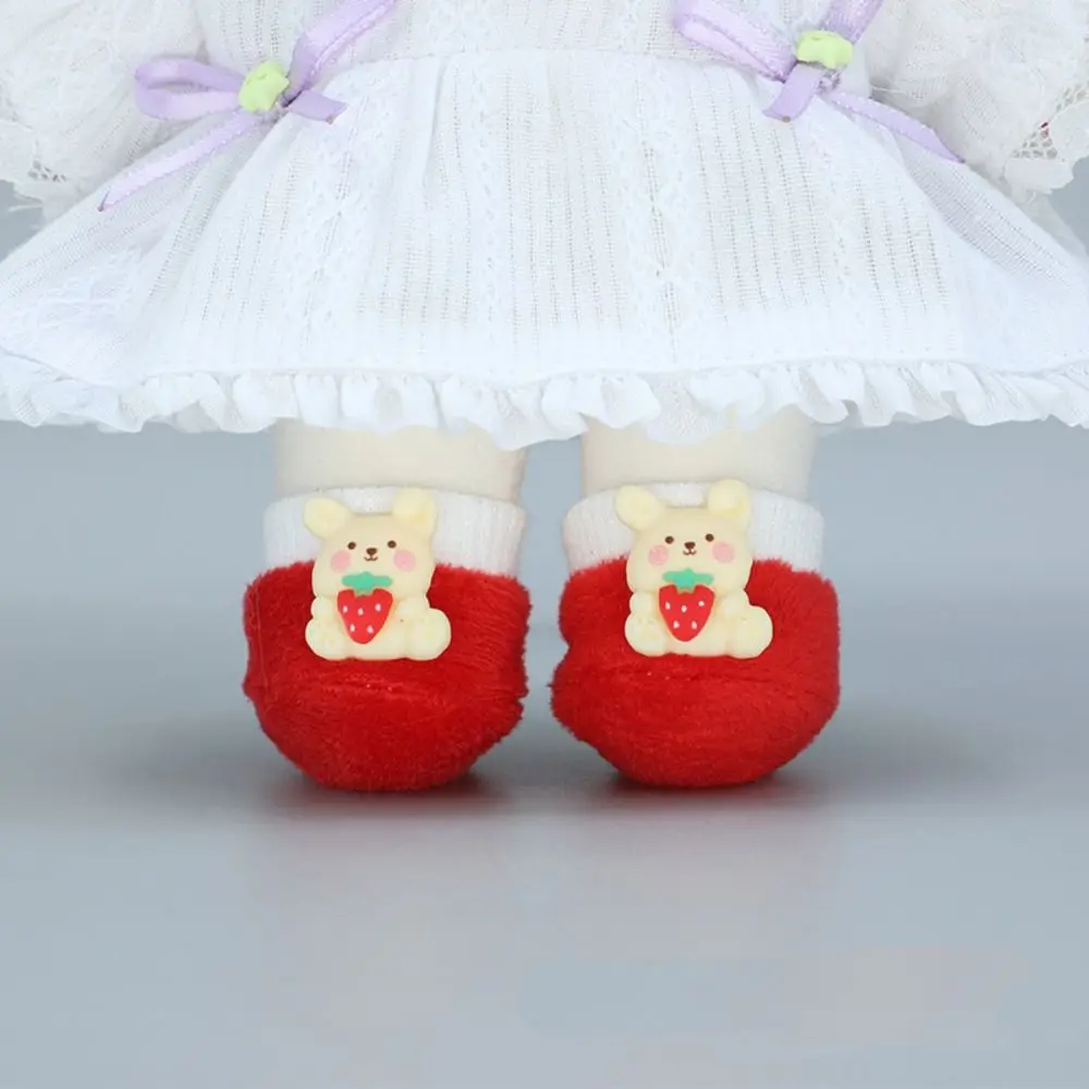 

DIY 1/12 Dolls 20cm Soft Doll Shoes Soft Rabbit Idol Dolls Shoes Bear Multiple Colors 20cm Dolls Shoes Dollhouse