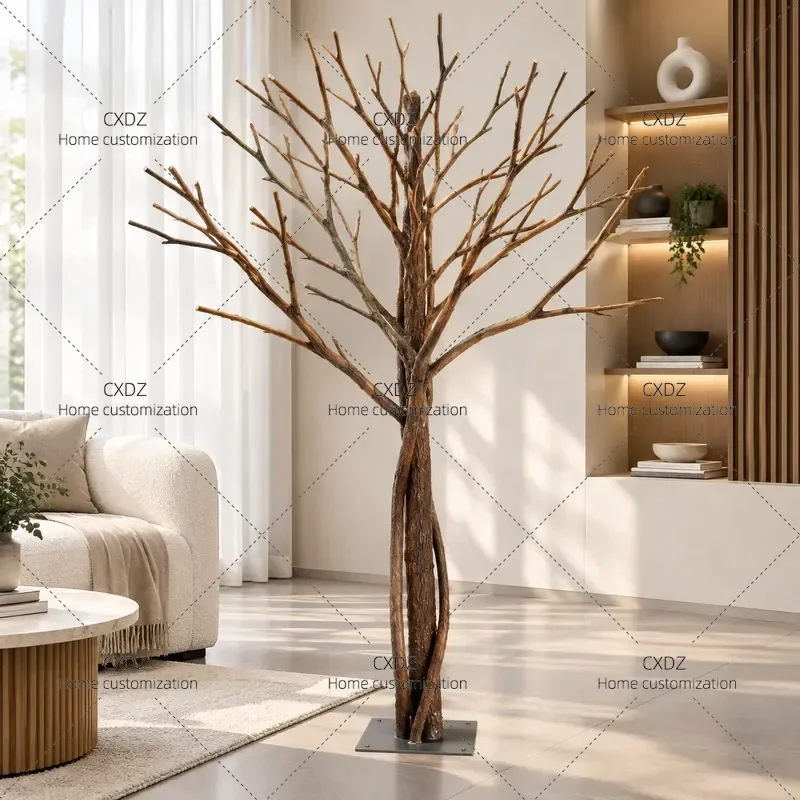Simulated Dead Tree Decorative Wishing Prop Log Real Tree Pole for Stage Window Landscaping Fake Tree Customization