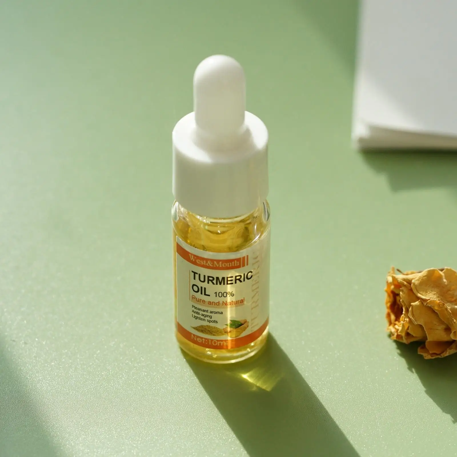 10Ml Kurkuma Etherische Olie Organische Tumeric Olie Voor Donkere Vlekken Puur Natuurlijke Therapeutische Kwaliteit Etherische Olie Whitening Huidverzorging