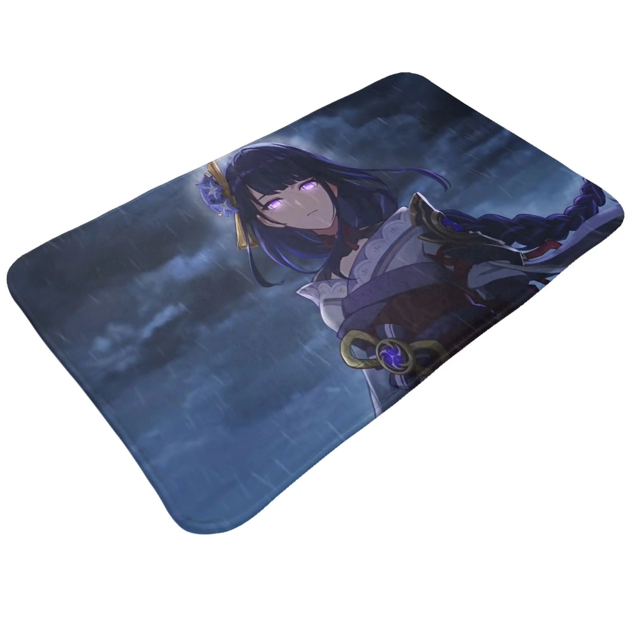 Rainy Day Anti-Slip Mat Kitchen Raiden Shogun Entrance Doormat Floor Decoration