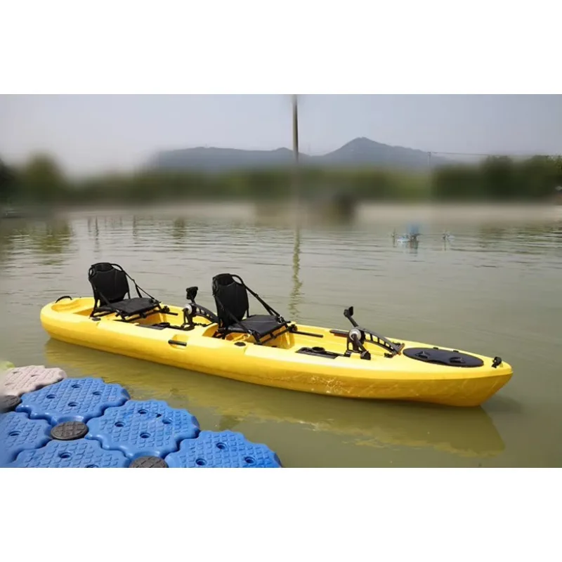 2 Person Kayak Fishing Foot Pedal Sit On Double Pedal Drive Kayak
