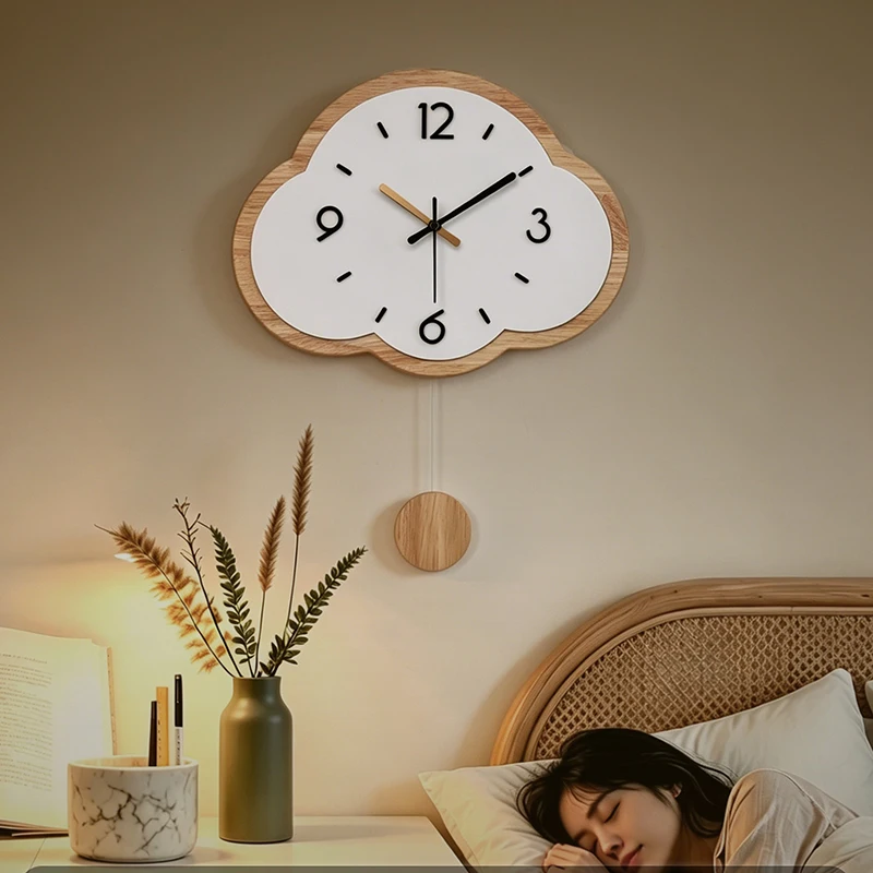 T*-Nordic Xenomorph Clock Wall Simple Fashion Minimalist Design Silent Creative Wall Clocks Aesthetic Modern Horloge Home Decor