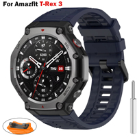 Silicone Sports Strap for Amazfit T-REX 3 Smart Watch Original Band T Rex3 Bracelet Belt Xiaomi Huami T-Rex 3 Replacement Band
