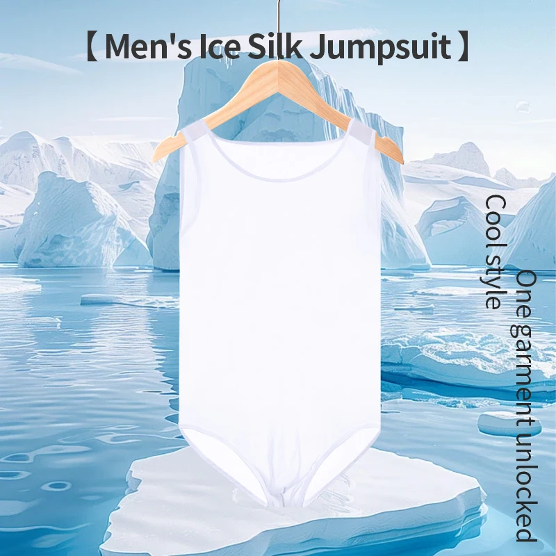 Fitness Faja Para Hombre Compression Shirt Sexy Sleeveless Thin Rompers Underwear Skinny Fashion Male Bodysuits Thongs