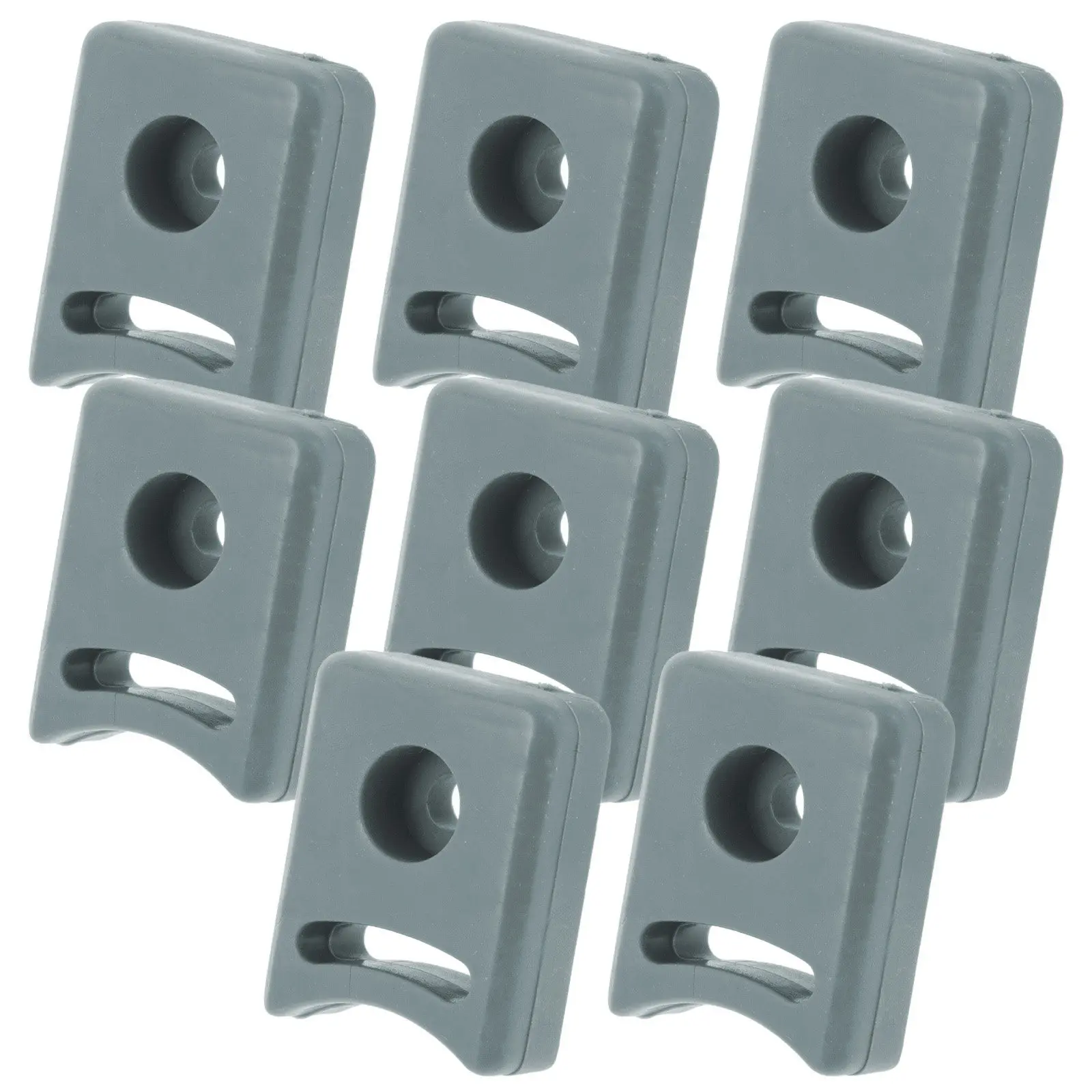 8Pcs Shower Door Guide Bumper Pad Set Sliding Door Track Stop Anti-Collision Protection Smooth Quiet Movement for Glass Shower