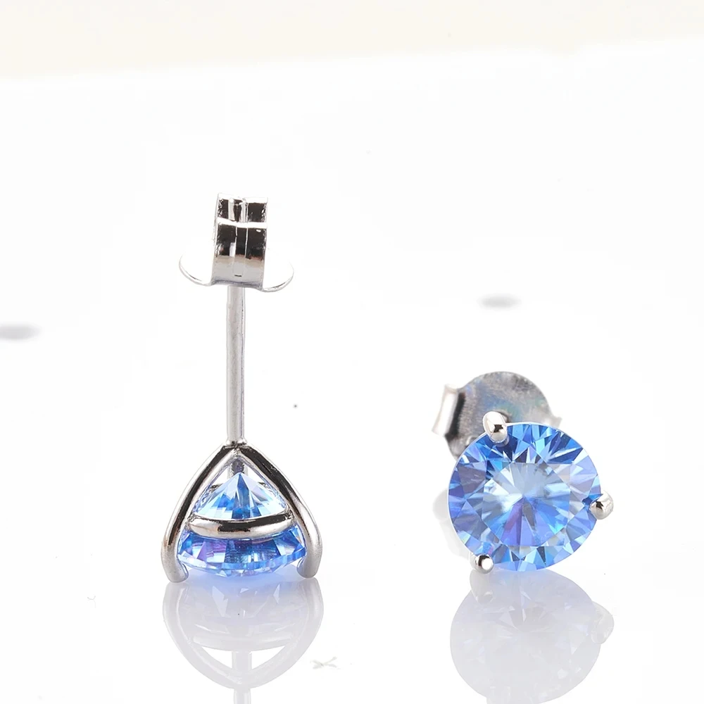 JoyceJelly 925 Sterling Silver Moissanite Diamond Jewelry 0.5CT/1CT Moissanite Earrings For Women Daily Classical Simple Design