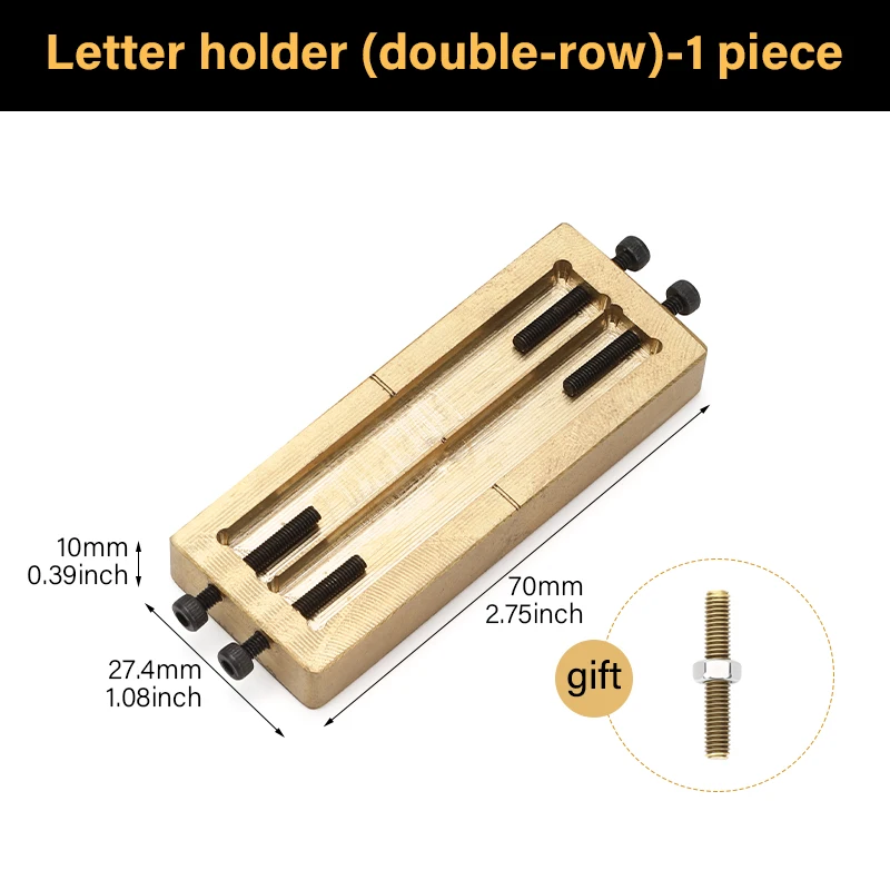 WUTA Messing Stempels Letter Nummer Alfabet Symbool Aangepaste Gepersonaliseerde Logo Embossing Mold voor Foliedruk Machine DIY Geschenken